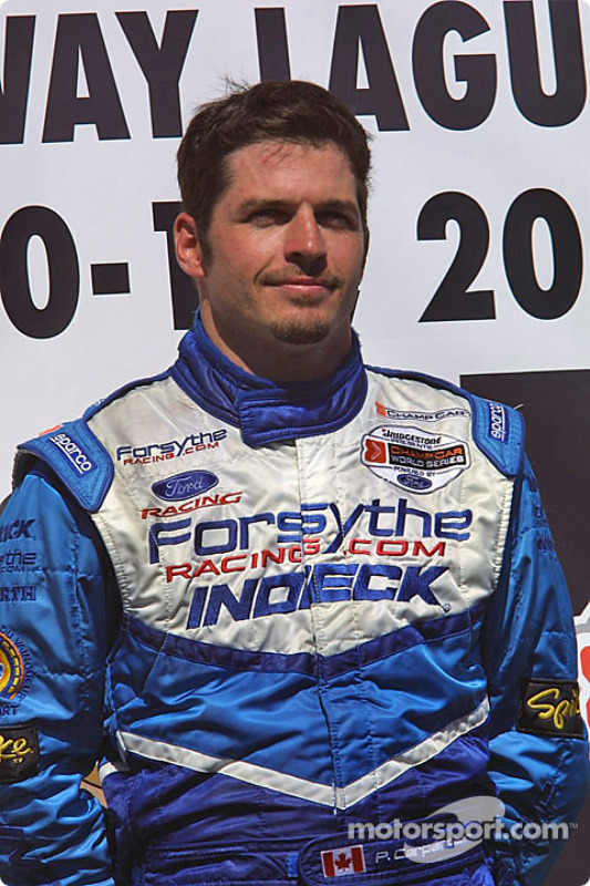 Podium : le vainqueur Patrick Carpentier
