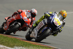 Valentino Rossi, Fiat Yamaha Team y Casey Stoner, Ducati Marlboro Team