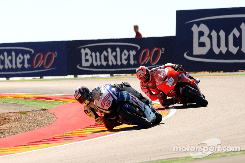 Jorge Lorenzo, Fiat Yamaha Team and Nicky Hayden, Ducati Marlboro Team