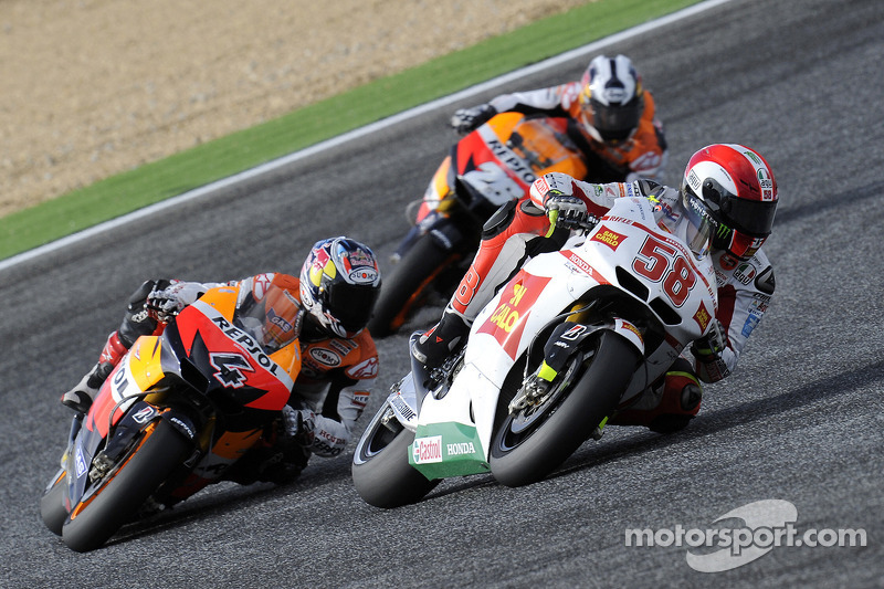 Marco Simoncelli, San Carlo Honda Gresini and Andrea Dovizioso, Repsol Honda Team