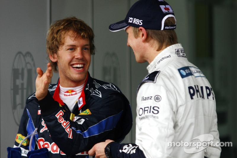 Володар поулу Ніко Хюлькенберг, Williams F1 Team, друге місце Себастьян Феттель, Red Bull Racing