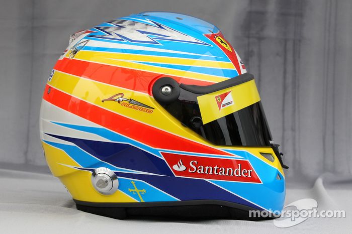 Casco de Fernando Alonso en 2011