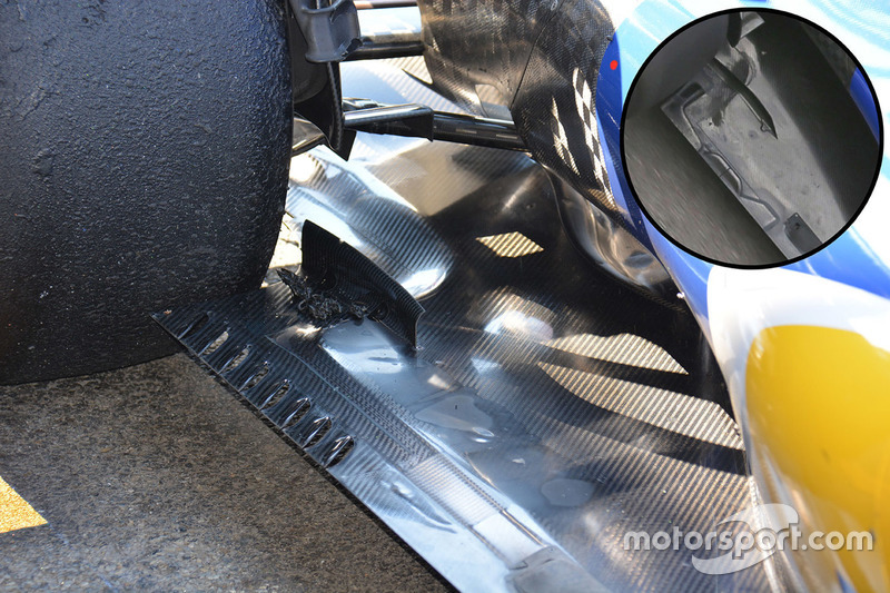 Sauber C35: Unterboden