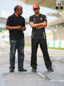 Lewis Hamilton, McLaren Mercedes en vader Anthony Hamilton