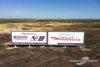 Construction of the Circuit of the Americas in Austin, home of United States Grand Prix starting in 2012