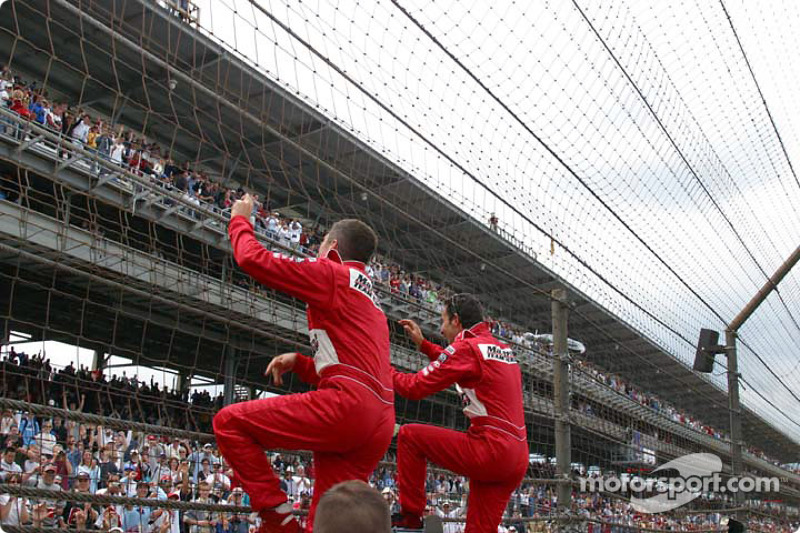 Gil de Ferran und Helio Castroneves: zwei Spidermen