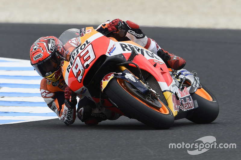 Márquez sort la tête de l'eau