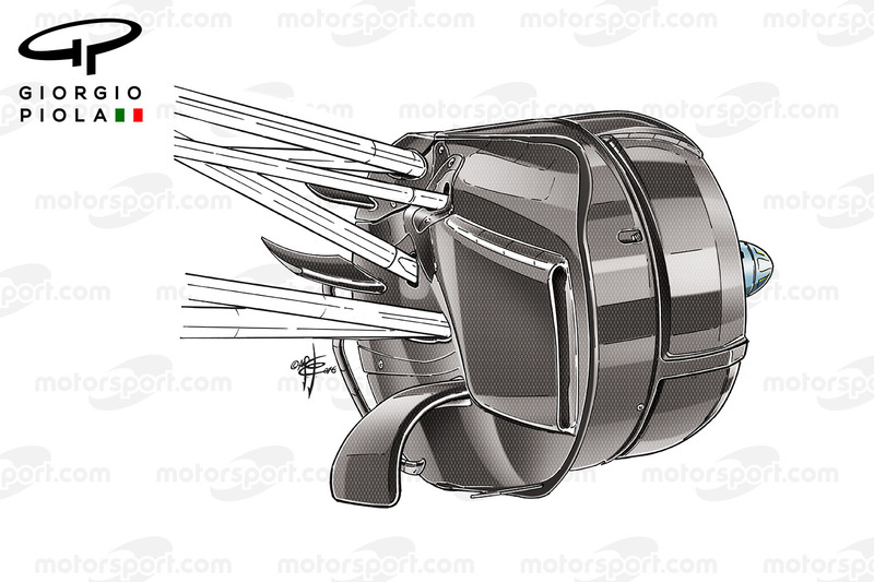 Williams FW38: Vorderradbremse