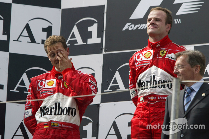 La orden de equipo de Ferrari en 2002