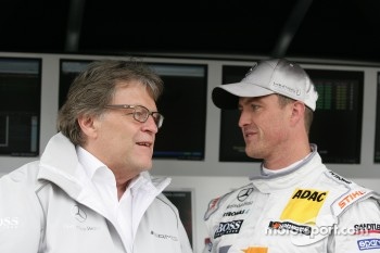 Norbert Haug, Sporting Director Mercedes-Benz and Ralf Schumacher, Team HWA AMG Mercedes, AMG Mercedes C-Klasse