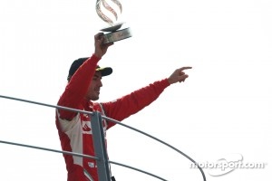 Podium: third place Fernando Alonso, Scuderia Ferrari