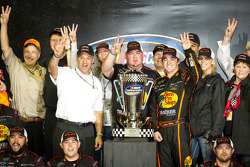 Championship podium: NASCAR Camping World Truck Series 2011 champion Austin Dillon, RCR Chevrolet celebrates