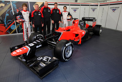 Charles Pic, Marussia F1, Team, Andy Webb, CEO, Marussia F1 Team, John Booth, Team Principal, Maruss