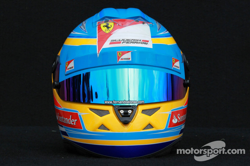 Casco de Fernando Alonso en 2012