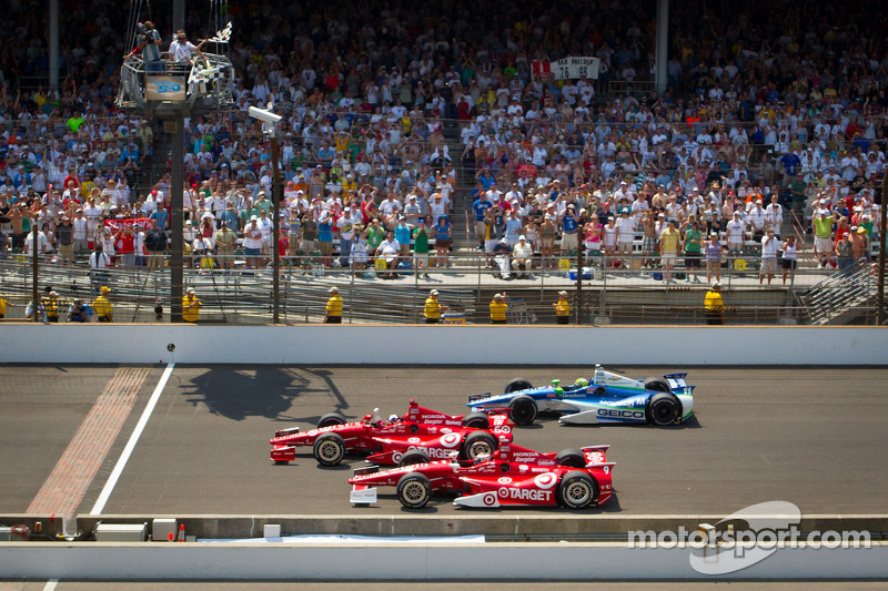 1. Dario Franchitti, Target Chip Ganassi Racing Honda, 2. Scott Dixon, Target Chip Ganassi Racing Honda