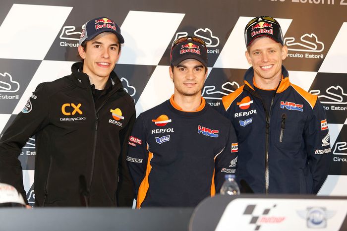 Dani Pedrosa, Casey Stoner y Marc Márquez