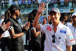 Kamui Kobayashi, Sauber en el desfile de pilotos
