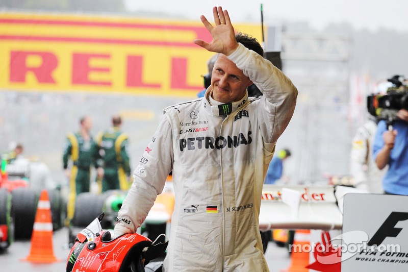 Michael Schumacher, Mercedes AMG F1 says goodbye to F1 in parc ferme