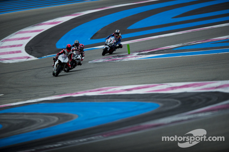 Michael Schumacher, Randy Mamola, Keith Flint and John McGuinness