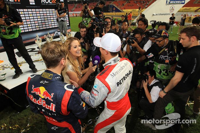 Primer lugar Sebastian Vettel y Michael Schumacher