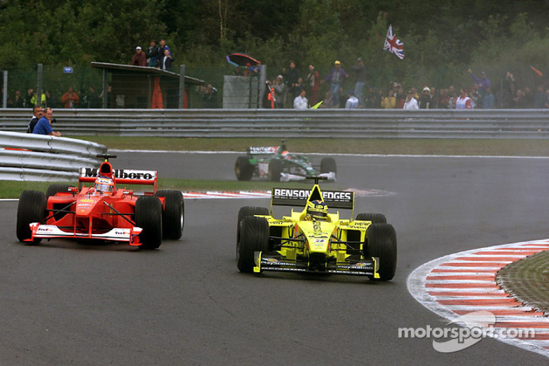 Heinz-Harald Frentzen y Rubens Barrichello