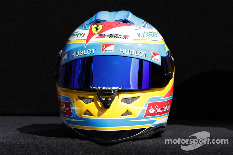 Casco de Fernando Alonso en 2013