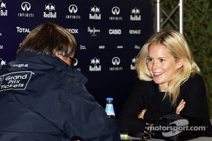 Hanna Prater, the girlfriend of Sebastian Vettel, Red Bull Racing