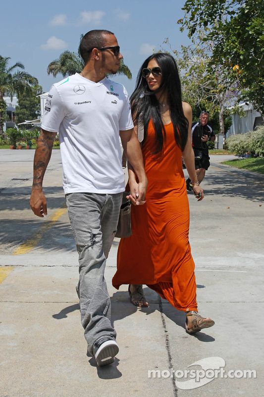 Nicole Scherzinger e Lewis Hamilton