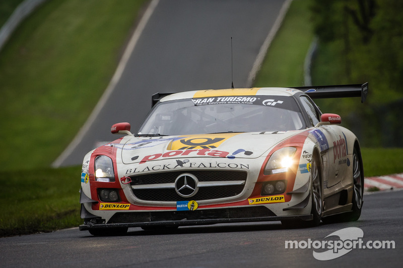 #9 Black Falcon Mercedes-Benz SLS AMG GT3 (SP9): Bernd Schneider, Jeroen Bleekemolen, Sean Edwards, 