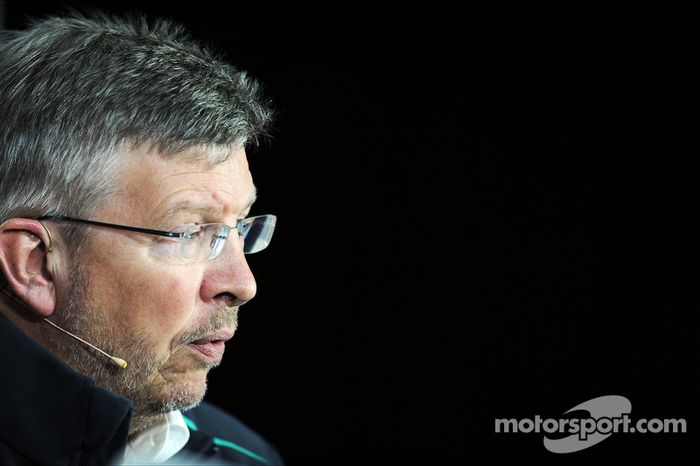 Ross Brawn, jefe de equipo del Mercedes AMG F1 Team, en la rueda de prensa de la FIA