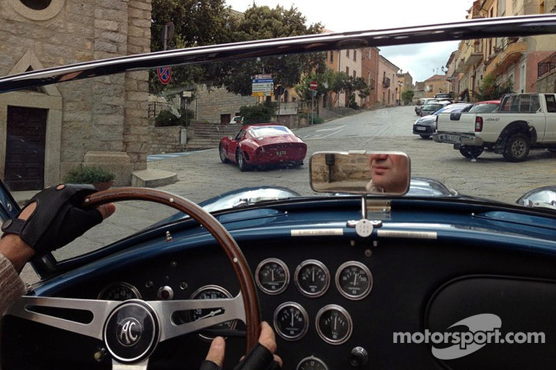 Adrian Newey drives in Sardinia