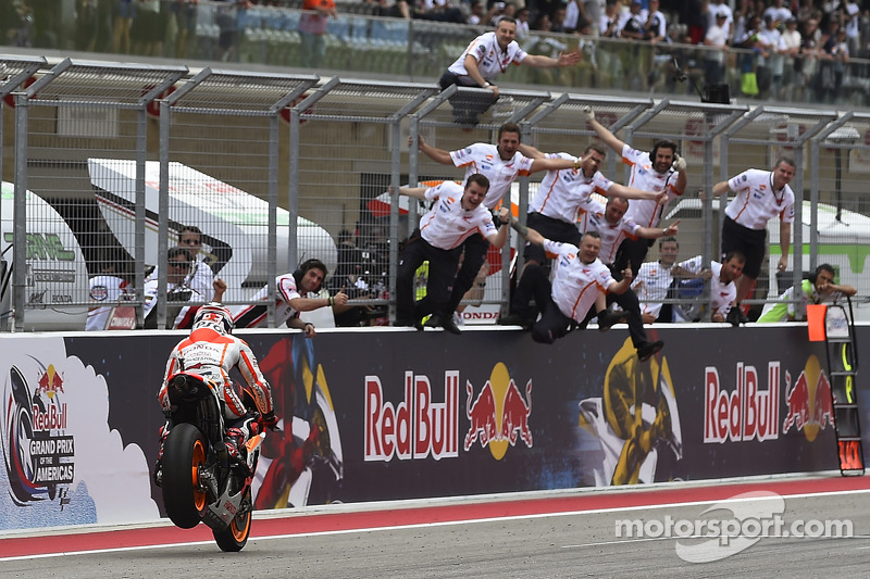 Em 2014, Márquez dominou a temporada e engatou uma sequência de dez vitórias seguidas. A segunda delas foi, claro, em Austin.