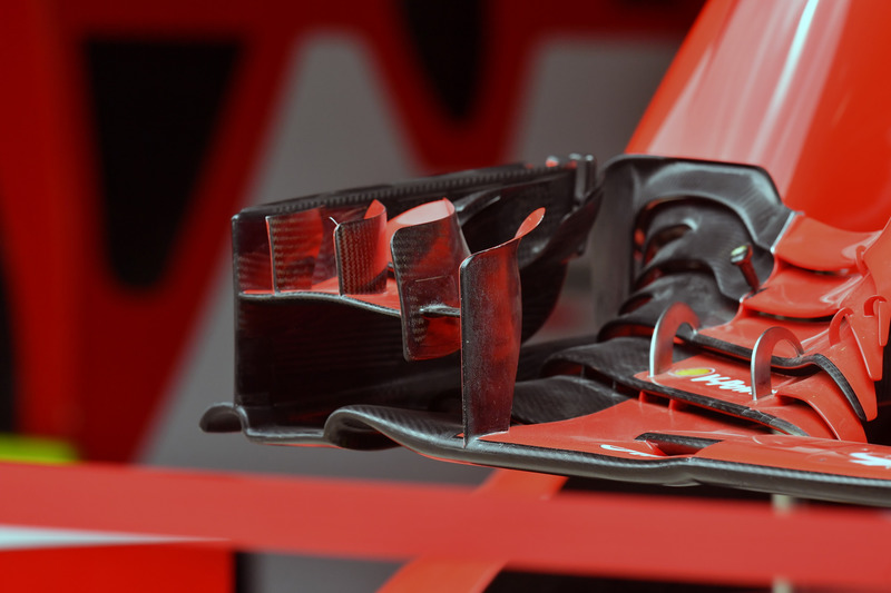 Ferrari SF-71H front wing detail