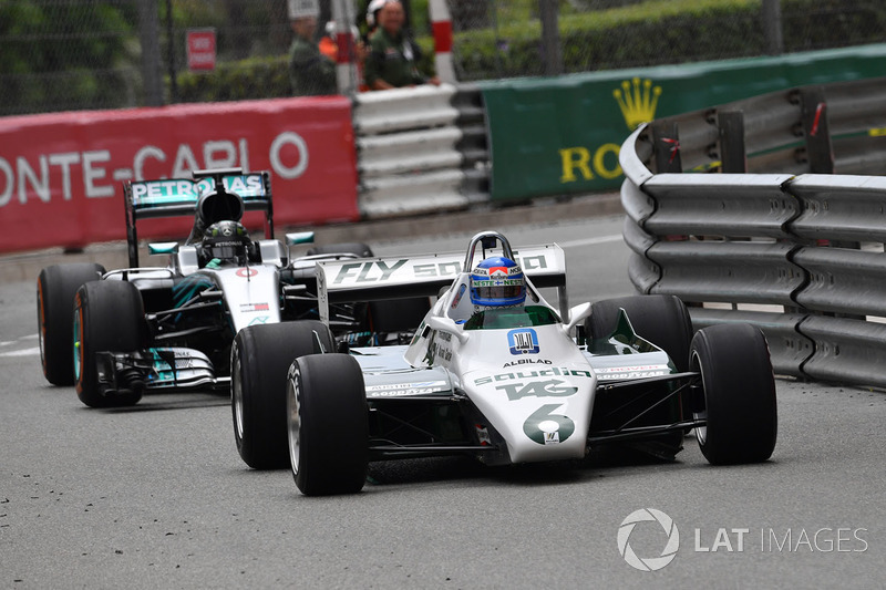 Keke Rosberg, Williams FW08 y Nico Rosberg, Mercedes-Benz F1 W07 Hybrid