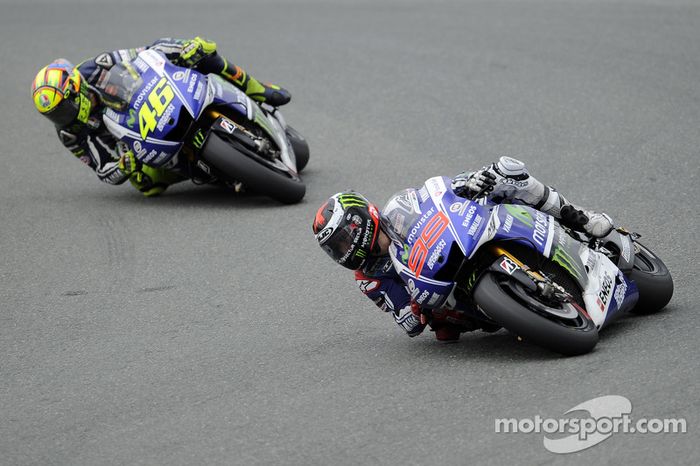 Valentino Rossi y Jorge Lorenzo