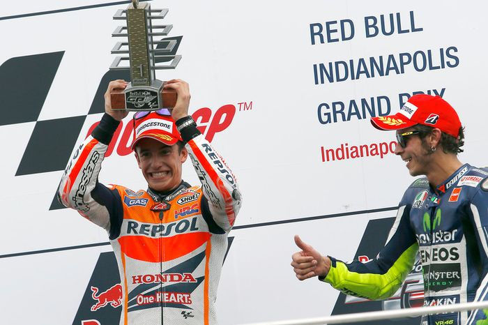 Márquez y Rossi, Indianápolis 2014