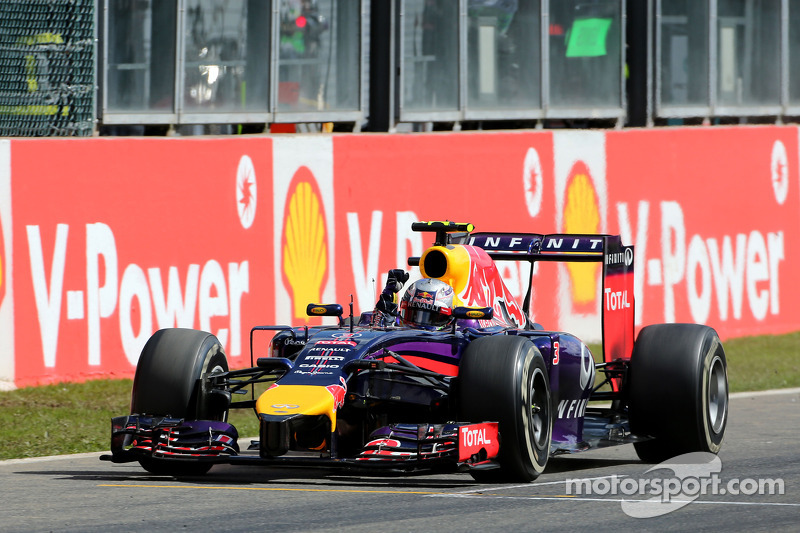 Victoria de Daniel Ricciardo, Red Bull Racing 08, en el GP de Bélgica 2014