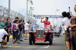 Jules Bianchi lors de la parade des pilotes