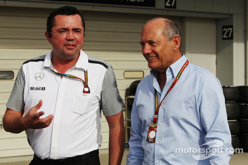 2014: Eric Boullier y Ron Dennis