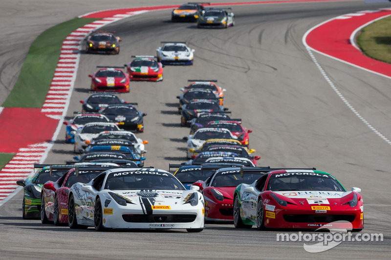 Start: #27 Ferrari of Houston: Mark McKenzie leads