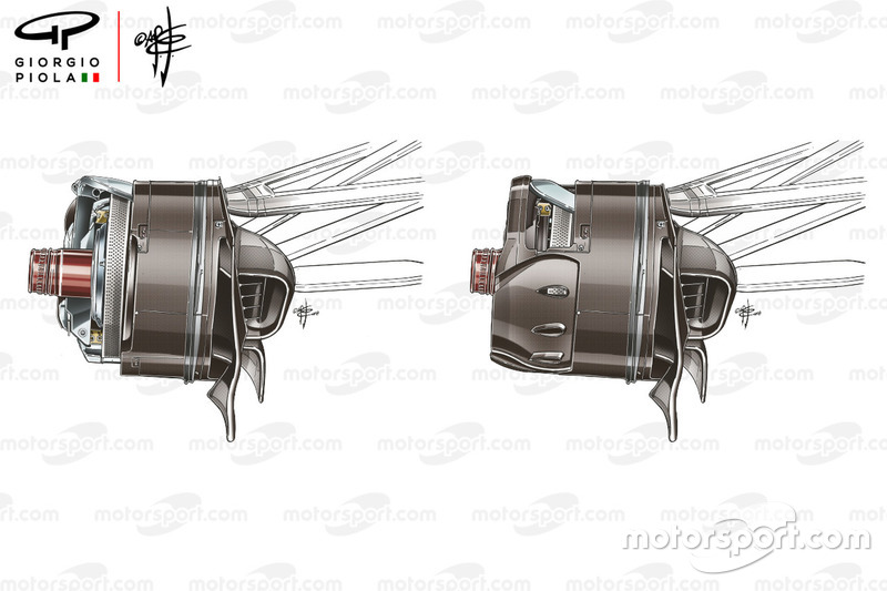 Renault R.S.18 front brake drum choices