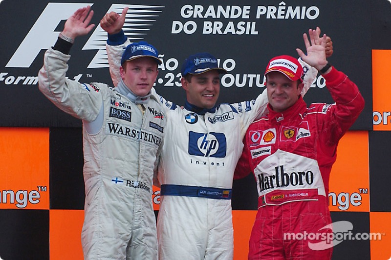 2004 : 1. Juan Pablo Montoya, 2. Kimi Räikkönen, 3. Rubens Barrichello