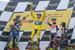 Pódio: vencedor Alex Barros com Valentino Rossi e Max Biaggi