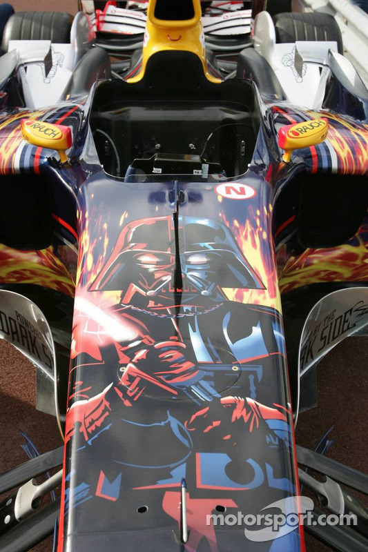 Darth Vader auf dem Auto von Red Bull Racing