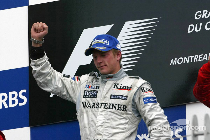 Podium: Sieger Kimi Räikkönen