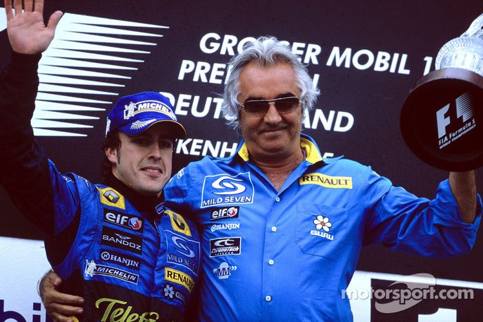 18- Fernando Alonso, 1º en el GP de Alemania 2005 con Renault