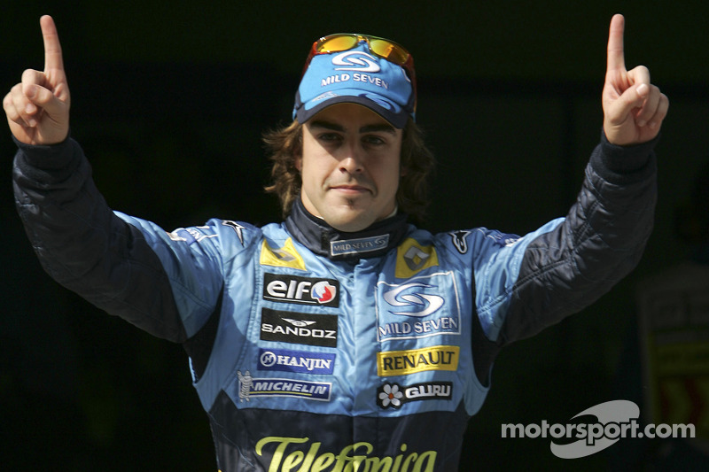 El ganador de la pole Fernando Alonso