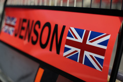 Placa de Pit para Jenson Button, McLaren