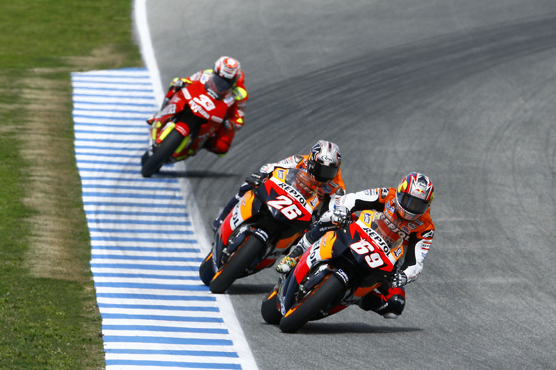 Nicky Hayden en Dani Pedrosa