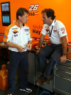 Mike Leitner y Alberto Puig
